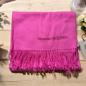NWT Alexander McQueen Cashmere Fringe Scarf